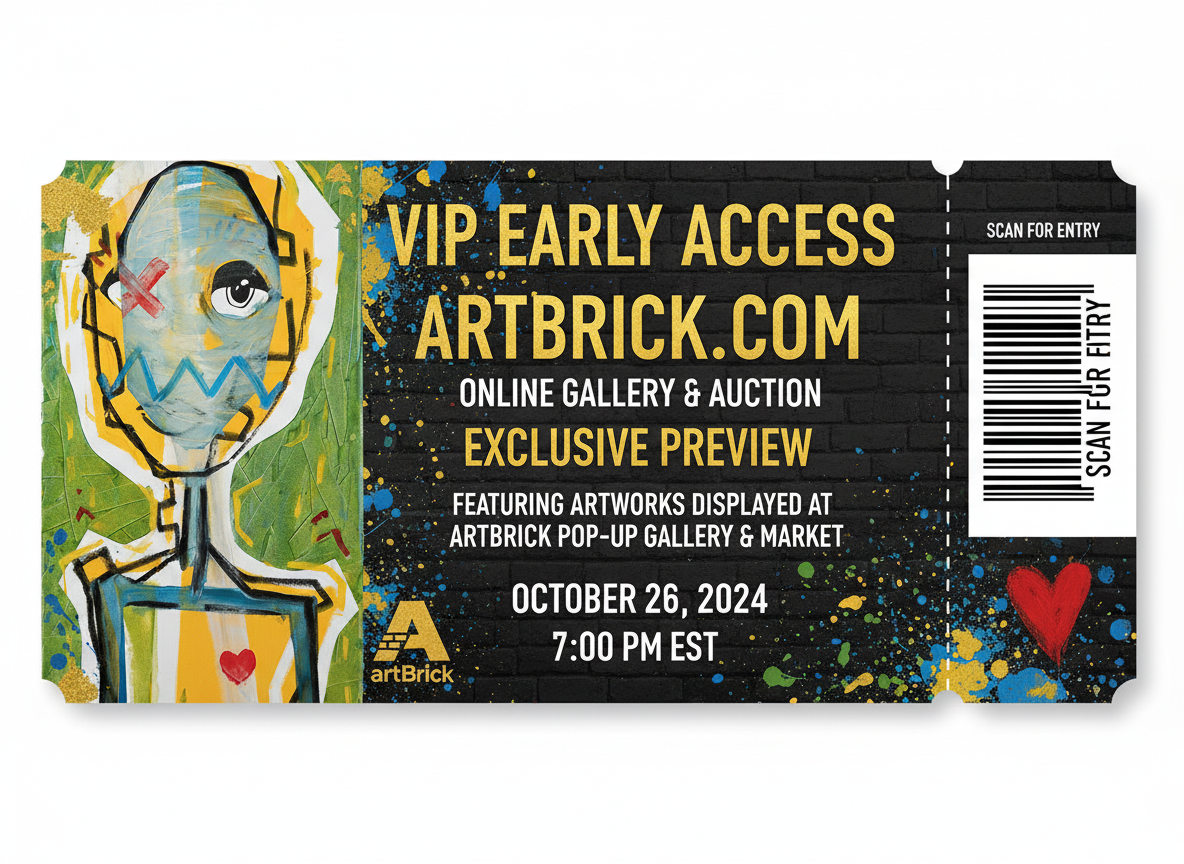 Pre-Event Gallery & Auction + T-Shirts & $25 Food & Drink Voucher